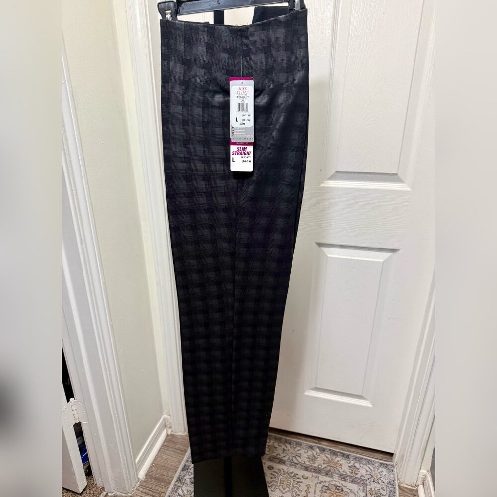 NYGARD LUXE SLIMS - JEGGING STRAIGHT BLACK/FOIL (BRAND NEW) - LARGE (14-16)